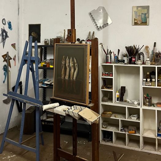L'atelier di Fabrizio Merisi